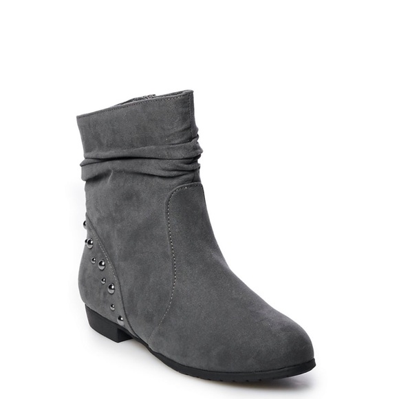SO Shoes - Women's Grey Ankle Boots